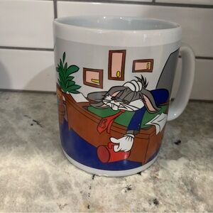 Bugs Bunny Warner Bros. Studio 1996 Large Coffee Mug Is the coffee ready yet?